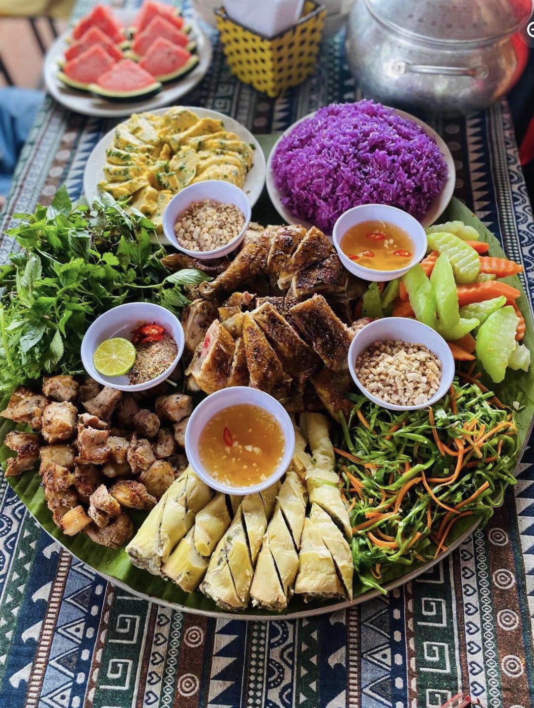 Communal Vietnamese feast